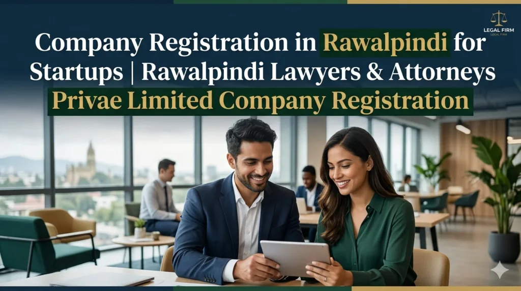 Company registration lawyers in Rawalpindi helping startups with SECP incorporation